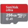 SanDsik SanDisk 256GB Ultra scheda microSDXC + adattatore SD fino a 150 MB/s con prestazioni app A1 UHS-I Class 10 U1