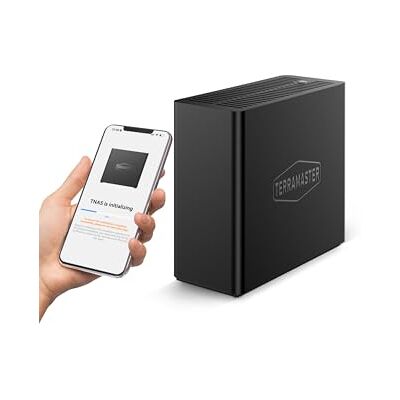 TERRAMASTER F4 SSD NAS 4-Bay All-SSD Palm-Sized (Diskless) Intel N95 Quad-Core, 8GB DDR5 RAM, 5GbE Port, 4x M.2 NVMe, 4K Transcoding, Silent <19dB, Palm-Sized TERRAMASTER F4 SSD NAS 4-Bay All-SSD Palm-Sized (Diskless) Intel N95 Quad-Core, 8GB DDR5 RAM, 5GbE Port, 4x M.2 NVMe, 4K Transcoding, Silent <19dB, Palm-Sized