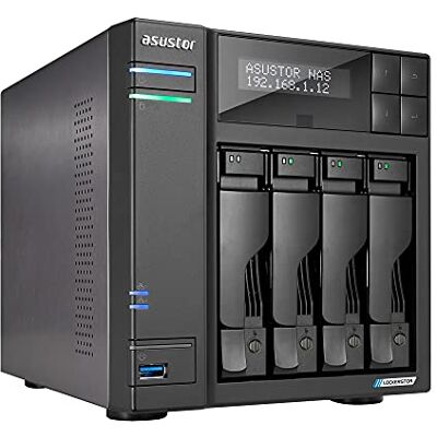 Asustor Lockerstor 4 AS6604T Case per archiviazione di rete a 4 bay NAS Quad Core 2.0 GHz, CPU 4 GB di RAM DDR4, M.2 NVMe SSD Asustor Lockerstor 4 AS6604T Case per archiviazione di rete a 4 bay NAS Quad Core 2.0 GHz, CPU 4 GB di RAM DDR4, M.2 NVMe SSD