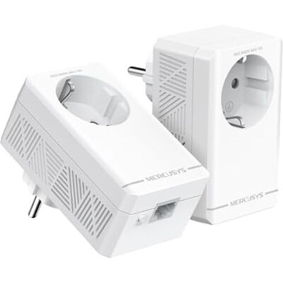 MERCUSYS TP-Link MP500P KIT Powerline Kit Homeplug AV2 con Presa Fino a 1000Mbps, 1 Porta Gigabit, Plug & Play, Compatibile con Tutti i Router, Tecnologia Powerline MERCUSYS TP-Link MP500P KIT Powerline Kit Homeplug AV2 con Presa Fino a 1000Mbps, 1 Porta Gigabit, Plug & Play, Compatibile con Tutti i Router, Tecnologia Powerline
