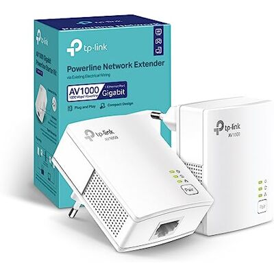 TP-Link TL-PA717 KIT Powerline Gigabit Porta, HomePlug AV2, Velocità Fino a 1000 Mbps, Per Streaming Video HD/3D/4K e Giochi Online (Solo per Wired), Nessuna Configurazione Richiesta TP-Link TL-PA717 KIT Powerline Gigabit Porta, HomePlug AV2, Velocità Fino a 1000 Mbps, Per Streaming Video HD/3D/4K e Giochi Online (Solo per Wired), Nessuna Configurazione Richiesta