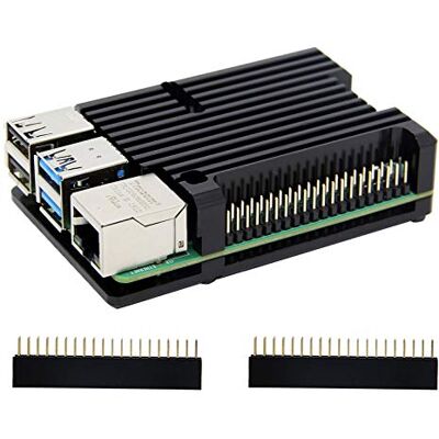 Geekworm Aluminum Alloy Passive Cooling Case for Raspberry Pi 4 (P122) Geekworm Aluminum Alloy Passive Cooling Case for Raspberry Pi 4 (P122)