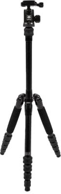 Sirui 138cm Treppiede Fotocamera da Viaggio Traveler 5A, Leggero Treppiede Alluminio con Testa a Sfera Panoramica a 360°, Compatto Cavalletto Fotografico per Videocamera, DSLR, Carico Massimo 4KG