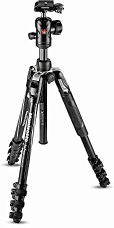 Manfrotto Befree Advanced Treppiede con Chiusura a Leva, Kit Treppiede da Viaggio Portatile e Compatto con Testa a Sfera, Treppiede in Alluminio per Mirrorless, Reflex, Accessori Fotografici