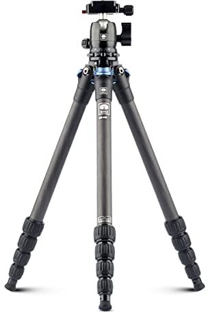 Sirui 127cm Compatto Treppiede Fotocamera AM-225, Treppiede da Viaggio Carbonio con Testa a Sfera B-00K e Piastra a Sgancio Rapido, Cavalletto Fotografico per DSLR, Videocamera, Carico Massimo 6KG