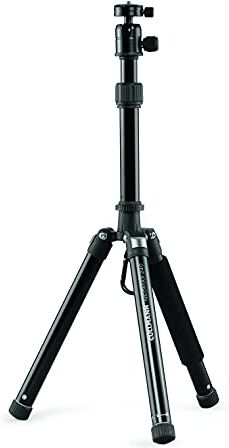 Cullmann 52525 Treppiede da viaggio mobile Neomax 240 con supporto per smartphone (altezza d'estensione 112 cm, dimensioni imballo 25,5 cm, capacità di carico 3kg, peso 666g)