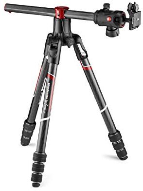 Manfrotto Befree GT XPRO Treppiede Fotocamera in Carbonio, Testa a Sfera Centrale 496, Sistema M-Lock, Colonna 90 Gradi, Piastra 200PL-PRO, Reflex/CSC e Teleobiettivo, Macrofotografia, MKBFRC4GTXP-BH