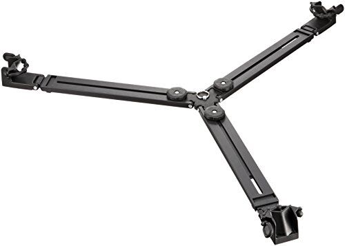 Manfrotto 165 Base a Stella per Treppiedi con Puntale Singolo, in Alluminio, Nero