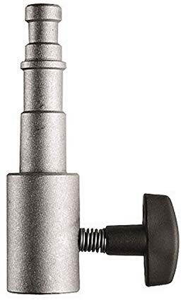 Manfrotto 159 Adatattatore 5/8" Femmina, Perno da 1/2" a 3/8", Nero