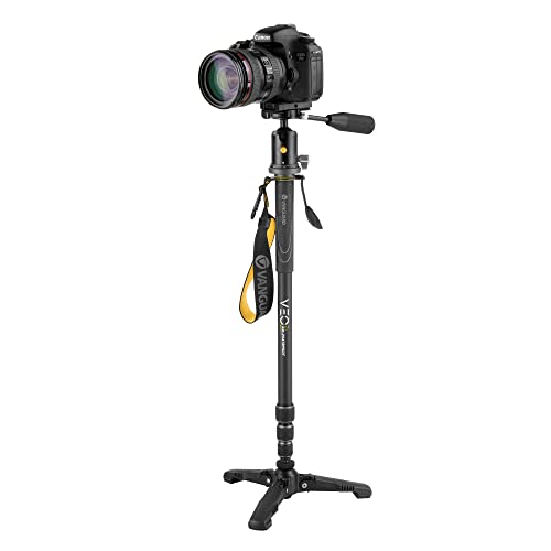 Vanguard Veo 2S AM-234TBP50T Monopiede per fotocamera in alluminio con piede retrattile e testa a sfera