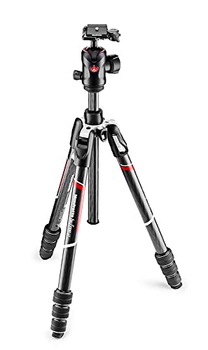 Manfrotto MKBFRTC4GT-BH Befree Advanced GT Kit Treppiede per Fotocamera, Treppiede da Viaggio, Testa a Sfera, Portatile, Compatto, Treppiede Professionale in Carbonio, Reflex, Mirrorless, Accessori