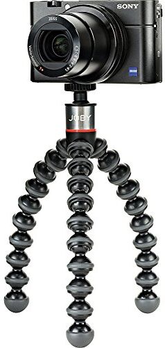 Joby GorillaPod 500, Mini Treppiede Flessibile con Testa a Sfera Integrata per Fotocamere Compatte e 360°, Portata Max 500 g, JB01502-BWW