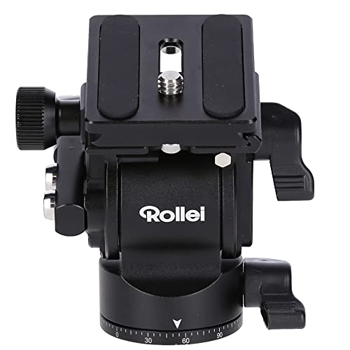 Rollei V5I Video Testa Treppiede per movimenti leggeri e morbidi, ideale per l'uso su treppiedi monopiede durante gli oggetti in movimento film.