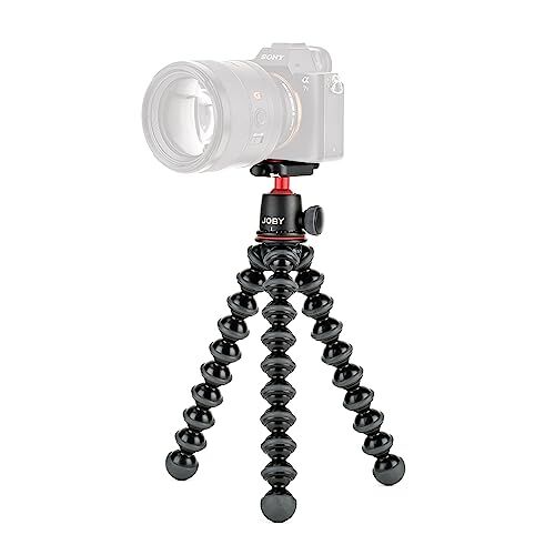 Joby Kit GorillaPod 3K, Treppiede Leggero Flessibile con Testa a Sfera per Fotocamere DSLR e CSC/Mirrorless, Portata Max 3 kg, Made in Italy, JB91507-BWW, Nero