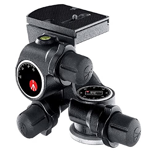 Manfrotto Testa Junior a Cremagliera, per Treppiede Fotocamera, Testa Fluida ad Alta Precisione, Accessori Fotografia, Fotocamera, per Fotografi Professionisti