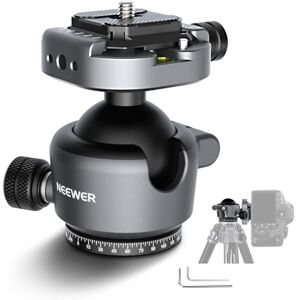 NEEWER GM41 Testa a Sfera per Treppiede a Basso Profilo, Supporto Fotocamera Panoramico da 40mm con Piastra QR Arca 1/4", Compatibile con Peak Design Capture Camera Clip, Rot.360°/Incl.90°, Max 22lb NEEWER GM41 Testa a Sfera per Treppiede a Basso Profilo, Supporto Fotocamera Panoramico da 40mm con Piastra QR Arca 1/4", Compatibile con Peak Design Capture Camera Clip, Rot.360°/Incl.90°, Max 22lb