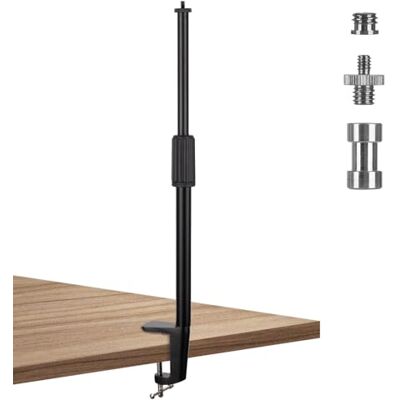 TARION Treppiede da tavolo regolabile con treppiede da tavolo con staffa a braccio articolato per fotocamera con adattatore a vite da 3/8"a 1/4" (L-Stand) TARION Treppiede da tavolo regolabile con treppiede da tavolo con staffa a braccio articolato per fotocamera con adattatore a vite da 3/8"a 1/4" (L-Stand)