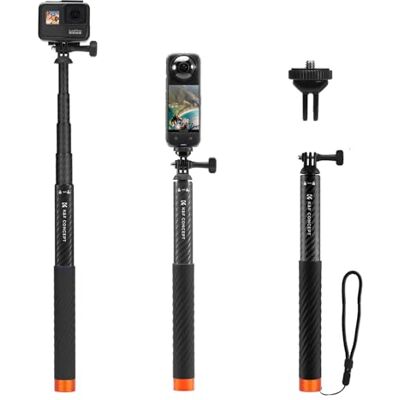 K&F CONCEPT Treppiede Selfie Invisibile 2 in 1 66", Manico Regolabile Compatibile con Insta360 X6/X5/X4/X3, DJI Pocket 3/4, Action 5Pro/6/4/3, Osmo 360, GoPro, Luna Ultra K&F CONCEPT Treppiede Selfie Invisibile 2 in 1 66", Manico Regolabile Compatibile con Insta360 X6/X5/X4/X3, DJI Pocket 3/4, Action 5Pro/6/4/3, Osmo 360, GoPro, Luna Ultra