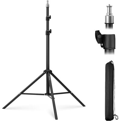 K&F CONCEPT 200cm Estensibile Treppiede Fotografia con 1/4"Vite&Custodia portatile,per foto e video illuminazione, luce stroboscopica, webcam, fotocamere, softbox,TL01 K&F CONCEPT 200cm Estensibile Treppiede Fotografia con 1/4"Vite&Custodia portatile,per foto e video illuminazione, luce stroboscopica, webcam, fotocamere, softbox,TL01