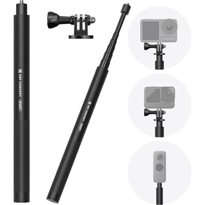 K&F CONCEPT Asta selfie invisibile 152 cm, attacco 1/4 K&F CONCEPT Asta selfie invisibile 152 cm, attacco 1/4