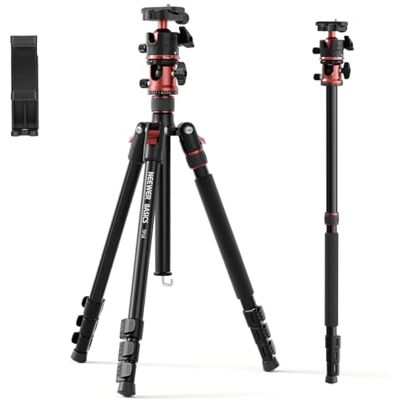 NEEWER 70,9" BASICS Treppiede Fotocamera, Colonna Centrale, Testa Sfera NEEWER 70,9" BASICS Treppiede Fotocamera, Colonna Centrale, Testa Sfera