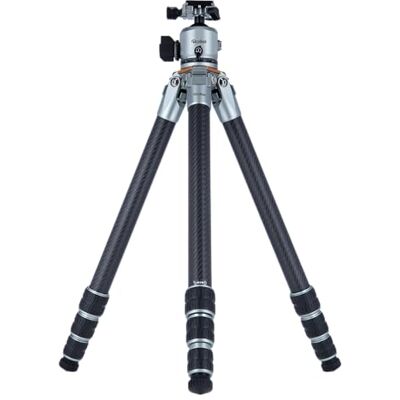 Rollei Lion Rock Pro Treppiede in carbonio con testa per treppiede, ultraleggero, portata elevata 20 kg, altezza regolabile fino a 147,5 cm, dimensioni compatte, punte intercambiabili per stabilità Rollei Lion Rock Pro Treppiede in carbonio con testa per treppiede, ultraleggero, portata elevata 20 kg, altezza regolabile fino a 147,5 cm, dimensioni compatte, punte intercambiabili per stabilità