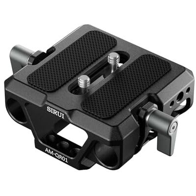 Sirui Piastra di Base per Fotocamera con Base a Sgancio Rapido, Universale LWS Piastra di Base con Doppio Morsetto per Asta da 15mm, per Treppiede e Supporto per Spalle, Gabbia per Fotocamera, AM-QR01 Sirui Piastra di Base per Fotocamera con Base a Sgancio Rapido, Universale LWS Piastra di Base con Doppio Morsetto per Asta da 15mm, per Treppiede e Supporto per Spalle, Gabbia per Fotocamera, AM-QR01