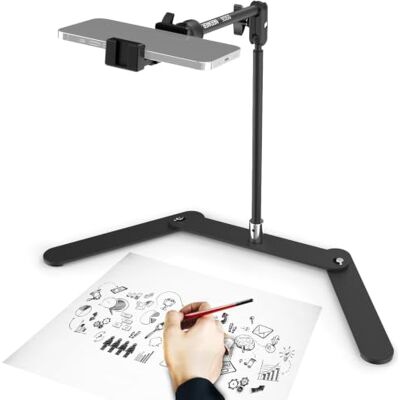 NEEWER DS026 Treppiede Porta Telefono con Braccio e Base Pieghevole, Nero Supporto Smartphone da Scrivania Ammortizzante, Braccio Articolato, per Pianoforte Cucina Disegno Schizzi Streaming Riprese NEEWER DS026 Treppiede Porta Telefono con Braccio e Base Pieghevole, Nero Supporto Smartphone da Scrivania Ammortizzante, Braccio Articolato, per Pianoforte Cucina Disegno Schizzi Streaming Riprese