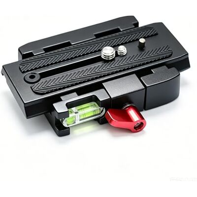 Andoer Ander opiastra a sgancio rapido fotocamera treppiede clip di trigger rapido adattatore con piastra di innesco rapido compatibile con testa Manfrotto 501 500Ah 701HDV 503HDV Q5 (# 1) Andoer Ander opiastra a sgancio rapido fotocamera treppiede clip di trigger rapido adattatore con piastra di innesco rapido compatibile con testa Manfrotto 501 500Ah 701HDV 503HDV Q5 (# 1)