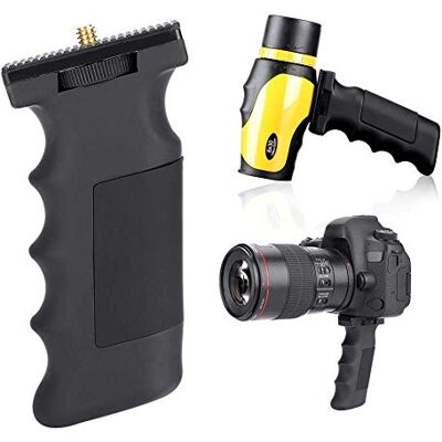 VBESTLIFE Staffa per Fotocamera, Impugnatura Nera con Vite da 1/4 "per Accessorio di Telescopio della Fotocamera Staffa palmare Impugnatura Singola per binocolo VBESTLIFE Staffa per Fotocamera, Impugnatura Nera con Vite da 1/4 "per Accessorio di Telescopio della Fotocamera Staffa palmare Impugnatura Singola per binocolo