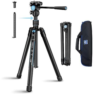 Sirui 152cm Treppiede Carbonio per Fotocamera con Testa Pan&Tilt,Traveler X Leggero Treppiede Viaggio con Testa Video Panoramica AT-10, Cavalletto Fotografico per Fotocamera, DSLR, Carico Massimo 5KG Sirui 152cm Treppiede Carbonio per Fotocamera con Testa Pan&Tilt,Traveler X Leggero Treppiede Viaggio con Testa Video Panoramica AT-10, Cavalletto Fotografico per Fotocamera, DSLR, Carico Massimo 5KG
