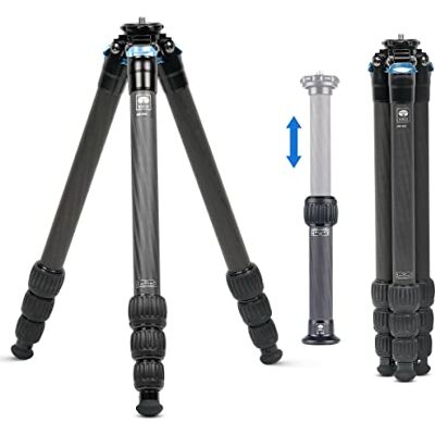 Sirui 152cm Treppiede da Viaggio AM-284, Compatto Treppiede Fotocamera con Tubo di Prolunga SL-200, Cavalletto Fotografico Carbonio con Gambe a 4 Sezioni per Videocamera, DSLR, Carico Massimo 15KG Sirui 152cm Treppiede da Viaggio AM-284, Compatto Treppiede Fotocamera con Tubo di Prolunga SL-200, Cavalletto Fotografico Carbonio con Gambe a 4 Sezioni per Videocamera, DSLR, Carico Massimo 15KG