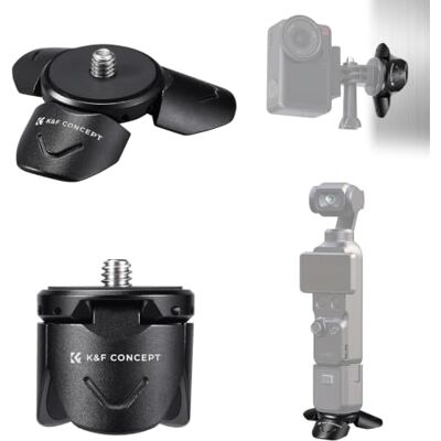 K&F CONCEPT 1/4" Mini Treppiede Magnetico (Nero) K&F CONCEPT 1/4" Mini Treppiede Magnetico (Nero)
