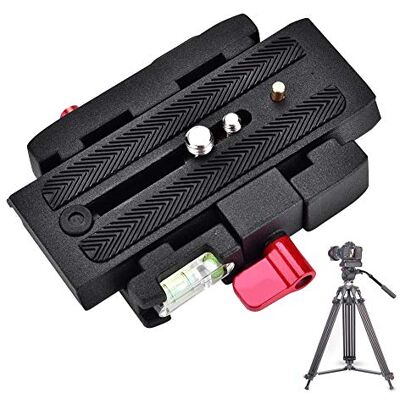 VBESTLIFE Piastra di Base a Sgancio Rapido, Piastra di Base per Macchina Fotografica in Lega di Alluminio per 501, 500AH, 701HDV, 503HDV, Q5 e Altro, Nero VBESTLIFE Piastra di Base a Sgancio Rapido, Piastra di Base per Macchina Fotografica in Lega di Alluminio per 501, 500AH, 701HDV, 503HDV, Q5 e Altro, Nero