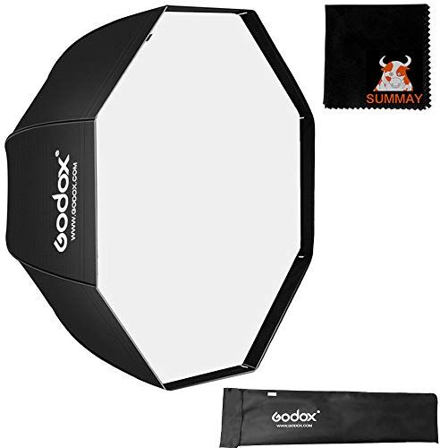 GODOX 80 cm / 31.5in Portatile Softbox Ottagonale Ombrello Riflettore per Studio Photography Speedlite Flash