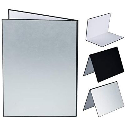 TARION Riflettore di luce in cartone 3 in 1 per fotografia alimentare, pieghevole, diffusore di luce per prodotti e fotografie di natura morta (A3 (41,9 x 29,7 cm) TARION Riflettore di luce in cartone 3 in 1 per fotografia alimentare, pieghevole, diffusore di luce per prodotti e fotografie di natura morta (A3 (41,9 x 29,7 cm)