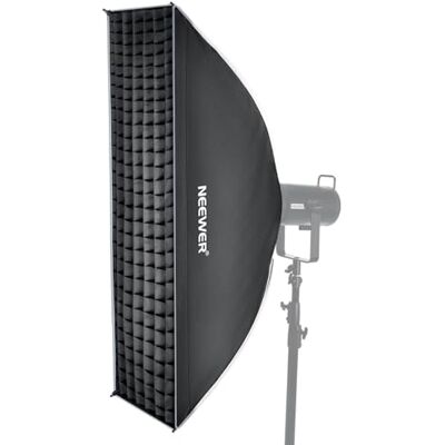 NEEWER Kit Softbox Rettangolare, Soft Box a Striscia da 30x120cm con Diffusori di Luce per Fotografia in Studio Riprese Video Streaming, Compatibile con Aputure 120d Compatibile con Godox SL60w, NS94P NEEWER Kit Softbox Rettangolare, Soft Box a Striscia da 30x120cm con Diffusori di Luce per Fotografia in Studio Riprese Video Streaming, Compatibile con Aputure 120d Compatibile con Godox SL60w, NS94P