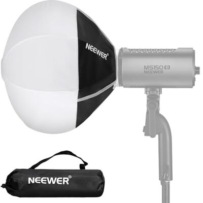 NEEWER 30 cm Lanterna Softbox Mount (non Bowens Mount), rilascio rapido 360 ° omnidirezionale diffusore di luce modificatore mini softbox per MS60 MS60B MS60C MS150B LED Studio Light NS6L NEEWER 30 cm Lanterna Softbox Mount (non Bowens Mount), rilascio rapido 360 ° omnidirezionale diffusore di luce modificatore mini softbox per MS60 MS60B MS60C MS150B LED Studio Light NS6L