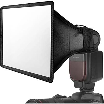 NEEWER Flash Diffuser Light Softbox 9" x 7", universale, pieghevole con custodia, compatibile con Canon Nikon Sony Godox Yongnuo speedlight NEEWER Flash Diffuser Light Softbox 9" x 7", universale, pieghevole con custodia, compatibile con Canon Nikon Sony Godox Yongnuo speedlight