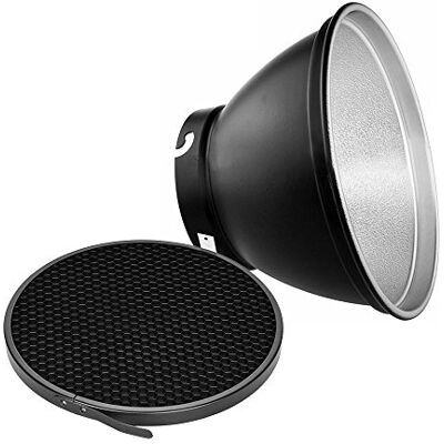 Andoer 210 mm Elinchrom Mount Riflettore Diffusore Ombra Lampada Ombra con Griglia a nido d'ape di 60° per Elinchrom Mount Studio Strobe Flash Light Speedlite Ritratto e accessori fotografici Andoer 210 mm Elinchrom Mount Riflettore Diffusore Ombra Lampada Ombra con Griglia a nido d'ape di 60° per Elinchrom Mount Studio Strobe Flash Light Speedlite Ritratto e accessori fotografici