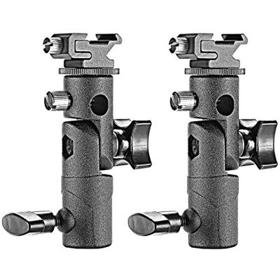 NEEWER professionale universale e tipo Flash della fotocamera Speedlite luce stand staffa di montaggio girevole con portaombrelli per flash, studio, luce LED (2 pezzi) NEEWER professionale universale e tipo Flash della fotocamera Speedlite luce stand staffa di montaggio girevole con portaombrelli per flash, studio, luce LED (2 pezzi)