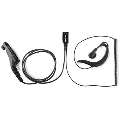 Jetfon – microauricular Tipo Gancio per Walkie-Talkie, colore: Nero Jetfon – microauricular Tipo Gancio per Walkie-Talkie, colore: Nero