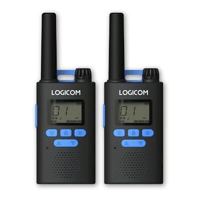LOGICOM Essential Walkie Talkie Ricaricabile Adulti Professionali, Canale 16 Ricetrasmittenti PMR, Radio Trasmittenti Kit Sopravvivenza Set di 2 LOGICOM Essential Walkie Talkie Ricaricabile Adulti Professionali, Canale 16 Ricetrasmittenti PMR, Radio Trasmittenti Kit Sopravvivenza Set di 2