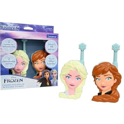 Lexibook , Frozen, Walkie-Talkie 3D Frozen, Portata di 500m, 2 Canali di Comunicazione, Clip da Cintura, Blu, Lexibook , Frozen, Walkie-Talkie 3D Frozen, Portata di 500m, 2 Canali di Comunicazione, Clip da Cintura, Blu,
