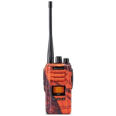 Midland Walkie Talkie G13 Blaze, Ricetrasmittenti Trekking e Outdoor, Finitura Moassy Oak Arancione, 99 Canali PMR446, Impermeabile IPX4, 12Km, VOX e RRM Channel, Batteria Li-Ion 2600mAh fino a 40H Midland Walkie Talkie G13 Blaze, Ricetrasmittenti Trekking e Outdoor, Finitura Moassy Oak Arancione, 99 Canali PMR446, Impermeabile IPX4, 12Km, VOX e RRM Channel, Batteria Li-Ion 2600mAh fino a 40H