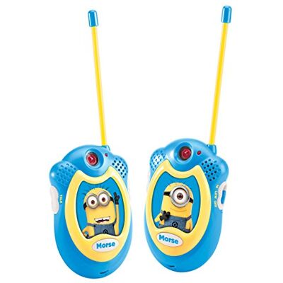Lexibook Walkie-Talkie Minions, Cattivissimo Me, Design Minions, 2 Pezzi, Portata Fino a 100 m, Clip per Cintura, Plastica, Giallo/Blu Lexibook Walkie-Talkie Minions, Cattivissimo Me, Design Minions, 2 Pezzi, Portata Fino a 100 m, Clip per Cintura, Plastica, Giallo/Blu