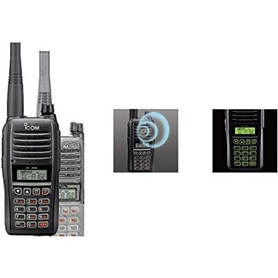 ICOM Radio VHF portatile IC-A16E per l'aviazione 118.000–136.992 MHz, 2400 mAh, IP67 ICOM Radio VHF portatile IC-A16E per l'aviazione 118.000–136.992 MHz, 2400 mAh, IP67