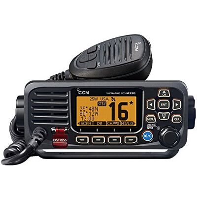 ICOM IC-M330 NERO FISSO VHF Marine Ricetrasmittente 25 W RF con DSC 129002 ICOM IC-M330 NERO FISSO VHF Marine Ricetrasmittente 25 W RF con DSC 129002