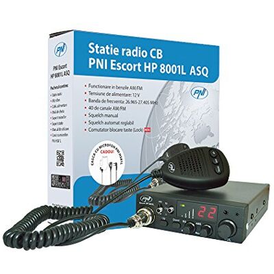PNI La stazione radio CB Escort 8001L ASQ include cuffie con microfono HS81L PNI La stazione radio CB Escort 8001L ASQ include cuffie con microfono HS81L