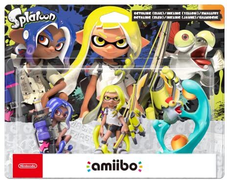 Nintendo Amiibo Inkling, Octoling e Salmonello Splatoon 3